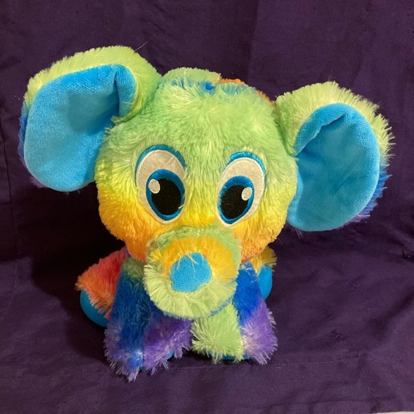 Rainbow Elephant Plush - Picture 2 of 4